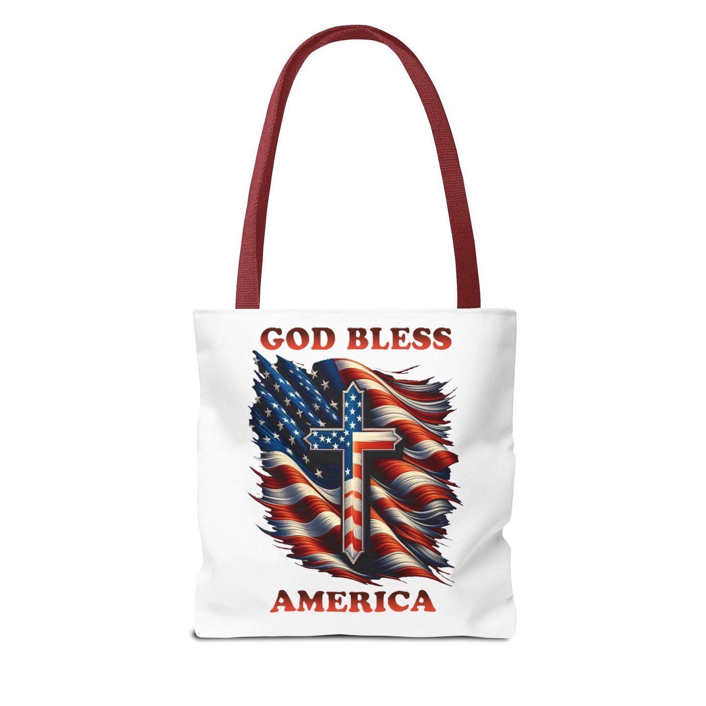 Tote Bag (AOP) "GOD BLESS AMERICA"