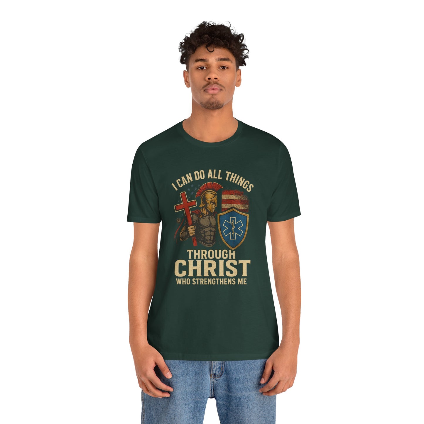 Medical Personnel Tee — "I Can Do All Things Through Christ"