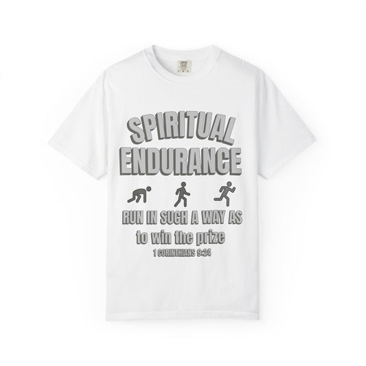 Christian Verse 1 Corinthians 9:24 Garment-Dyed T-shirt