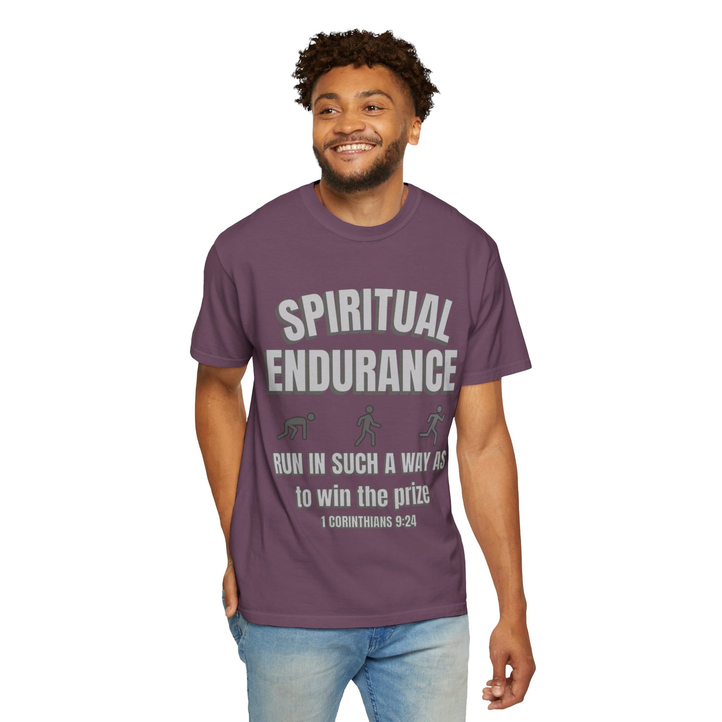 Copy of Christian Verse 1 Corinthians 9:24 Garment-Dyed T-shirt