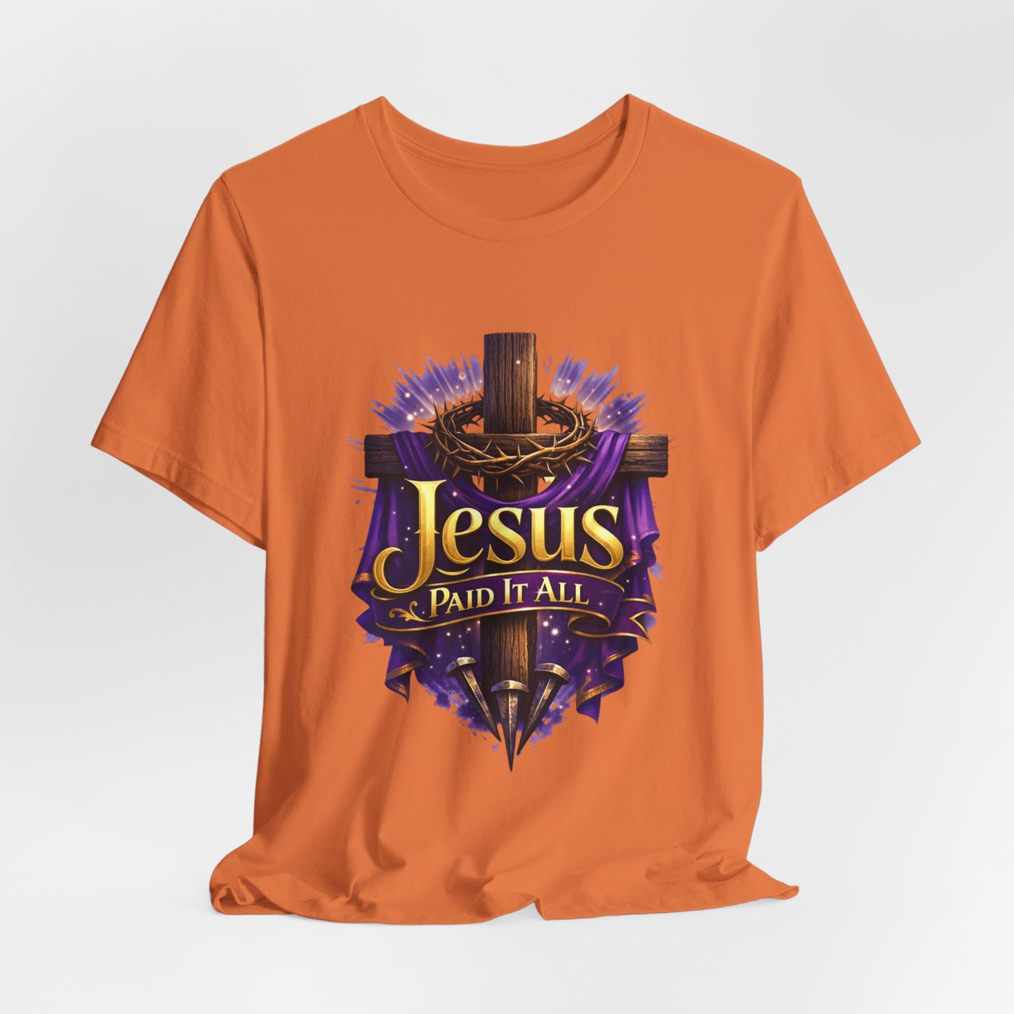 Jesus Paid It All Christian Cross Tee