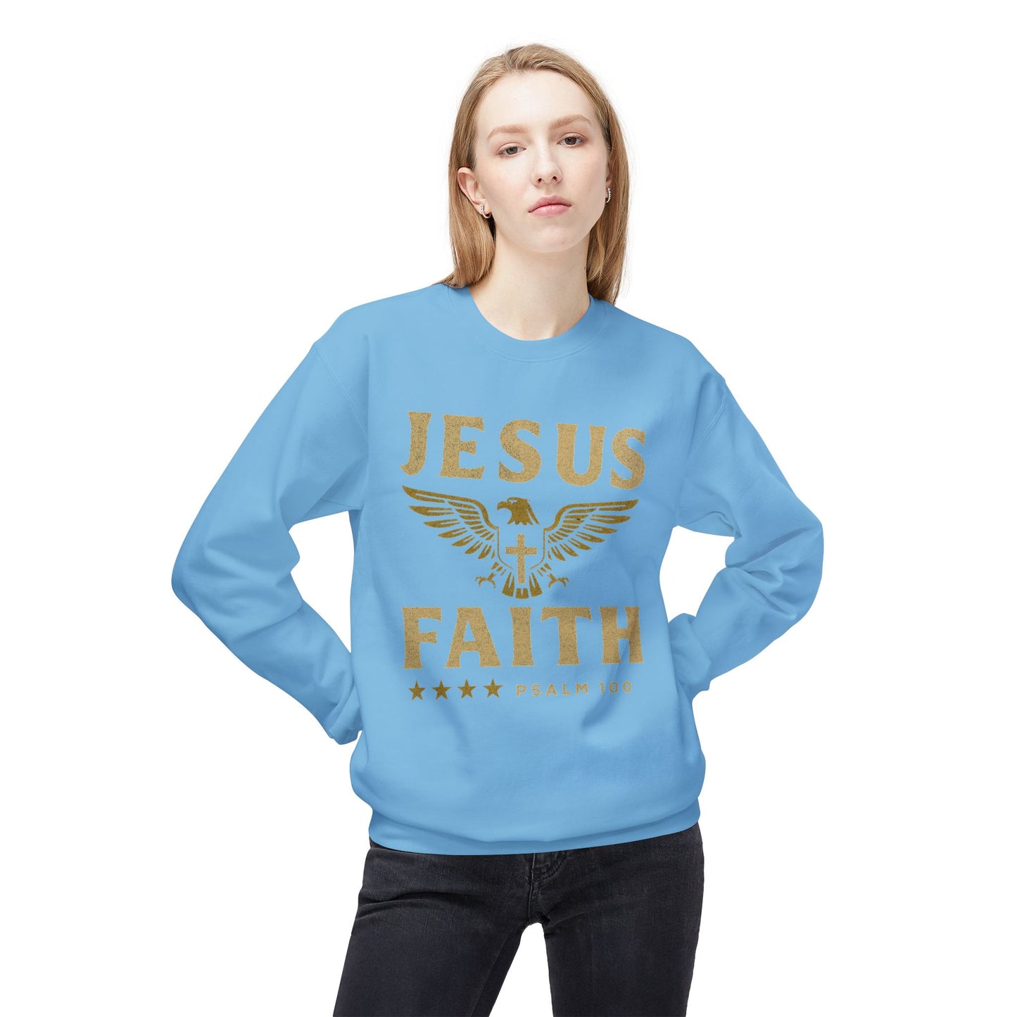 Christian Military Unisex Sweatshirt - Jesus/Faith Design