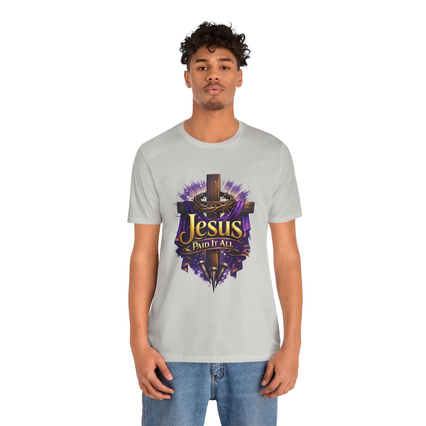 Jesus Paid It All Christian Cross Tee
