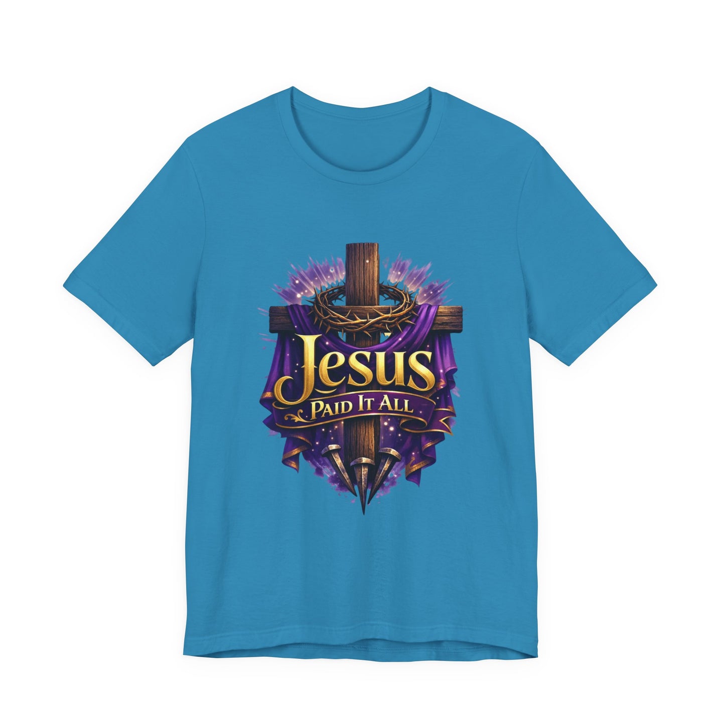 Jesus Paid It All Christian Cross Tee