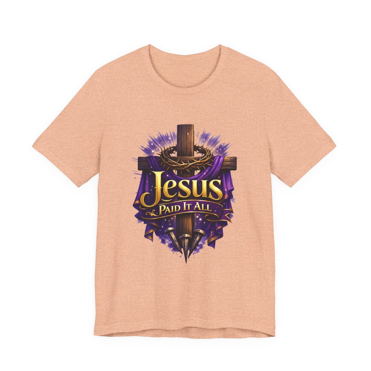 Jesus Paid It All Christian Cross Tee