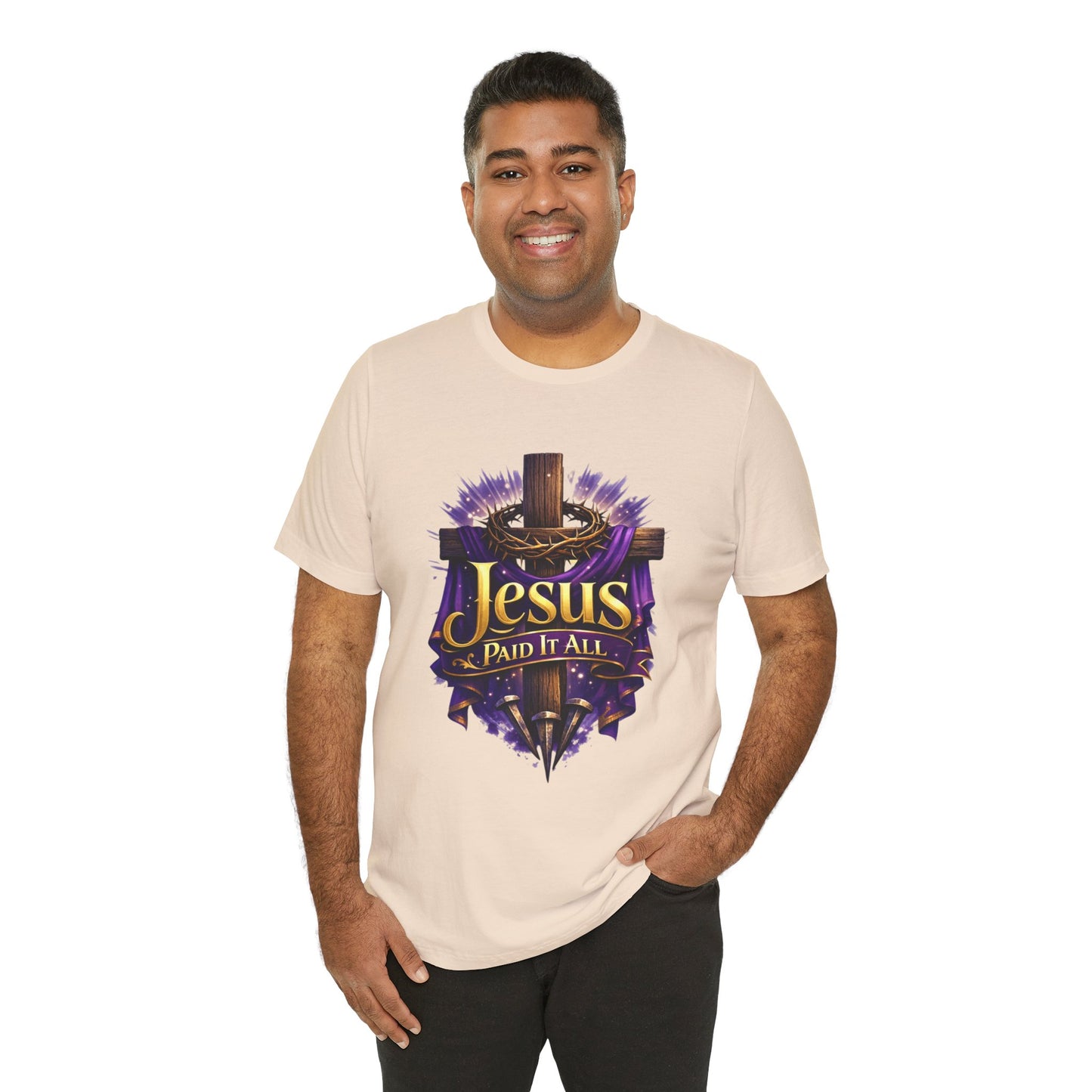 Jesus Paid It All Christian Cross Tee