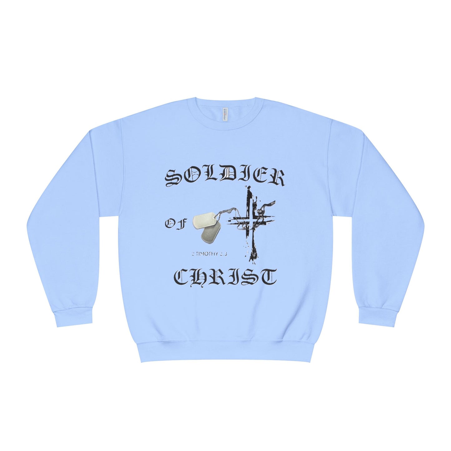 Christian Military Sweatshirt: Soldier of Christ Unisex NuBlend® Crewneck