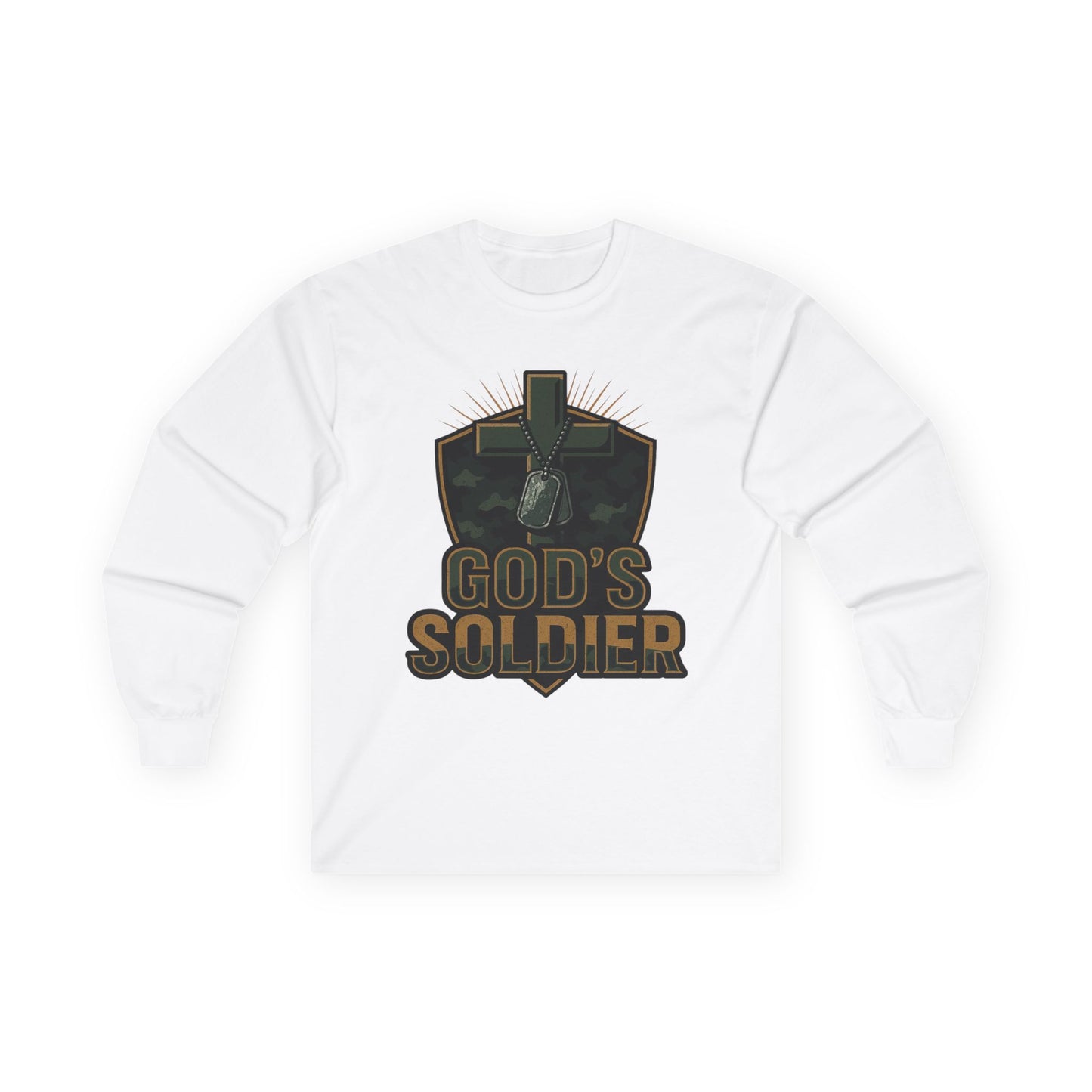 Long Sleeve Tee - God's Soldier Religious Christian Apparel