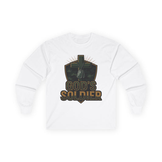 Long Sleeve Tee - God's Soldier Religious Christian Apparel