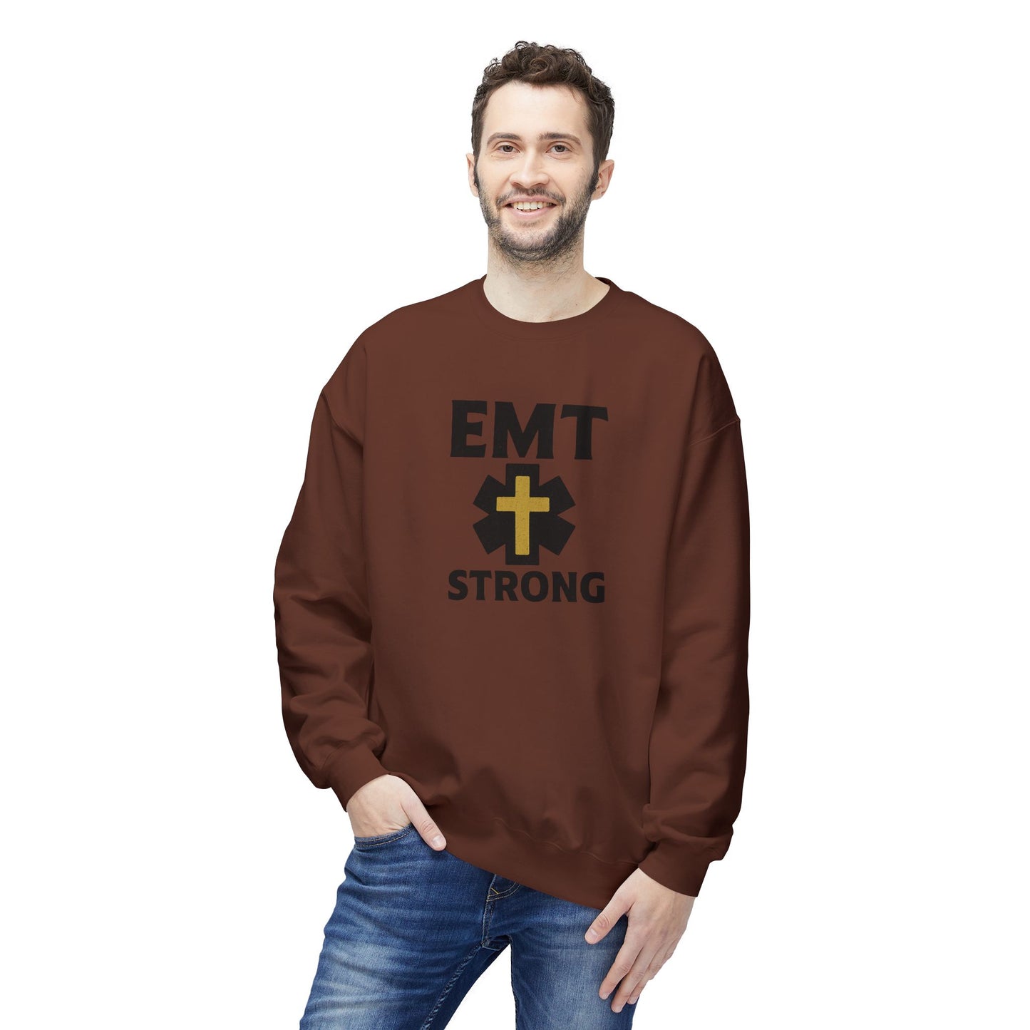 EMT Strong Christian Cross Sweatshirt