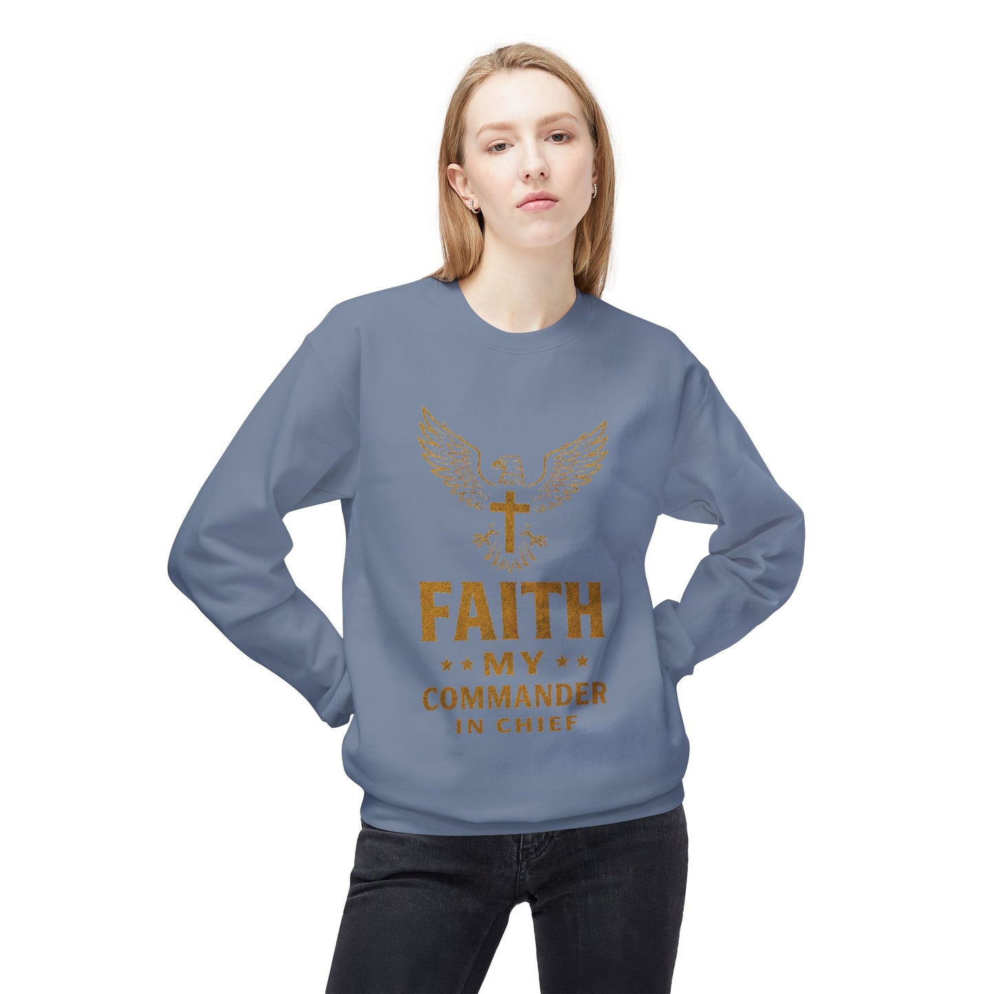 Sweatshirt - Military Christians: 'Faith is my Commander in Chief'