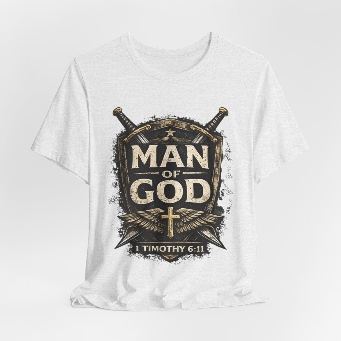 Man of God Tee — 1 Timothy 6:11 Christian Faith T-Shirt