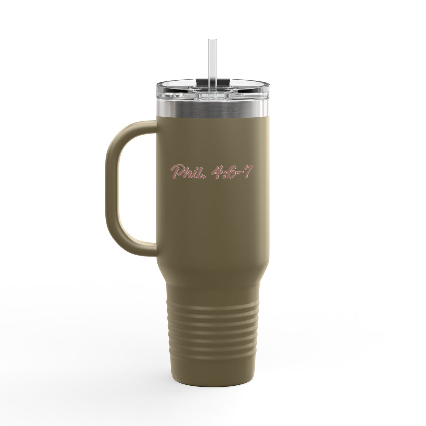 Travel Mug - &quot;How can I pray for you&quot; with Heart and Praying Hands Design