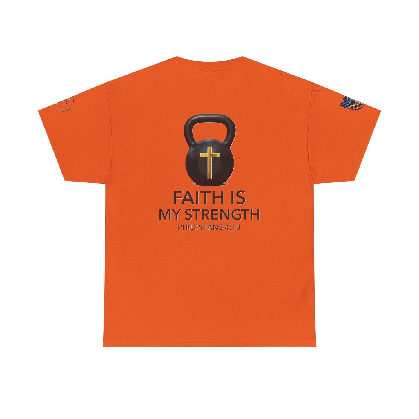 Christian Tee - Philippians 4:13 'Faith Is My Strength'
