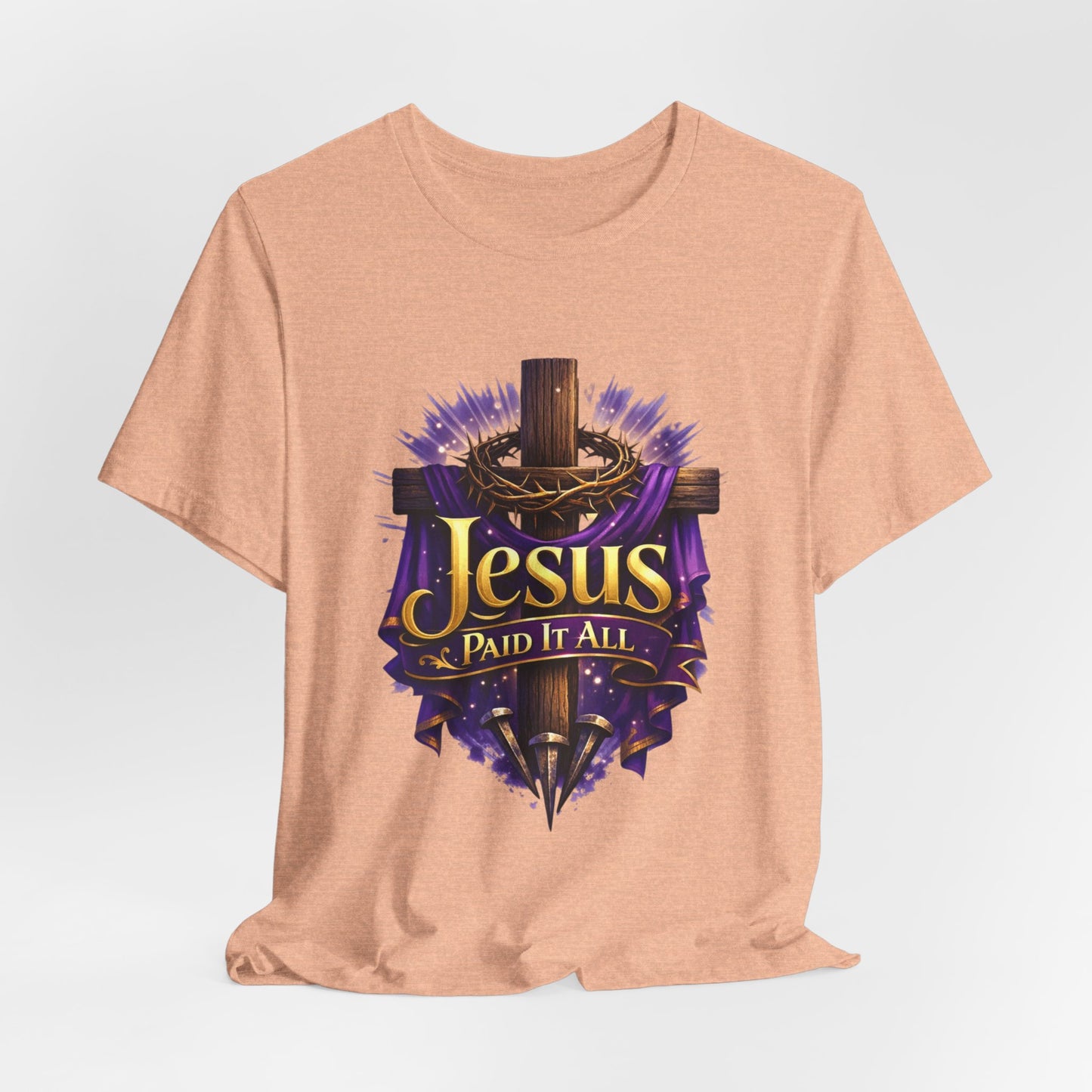 Jesus Paid It All Christian Cross Tee