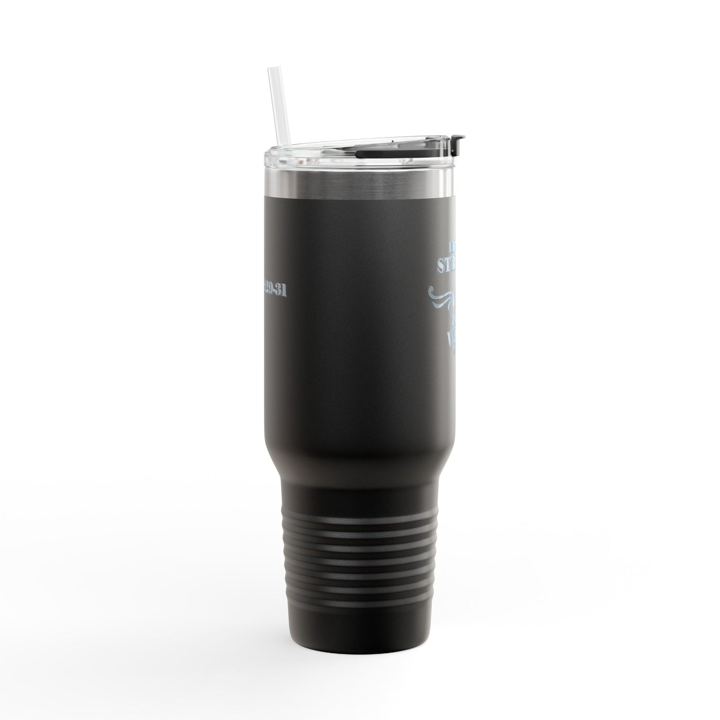 Travel Mug - Bible Verse 'He gives Strength to the Weary' Isaiah 40:29-31