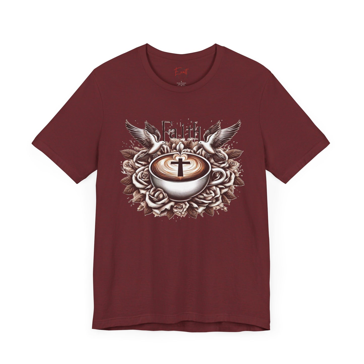Unisex Jersey Short Sleeve Tee "Faith and Coffee"