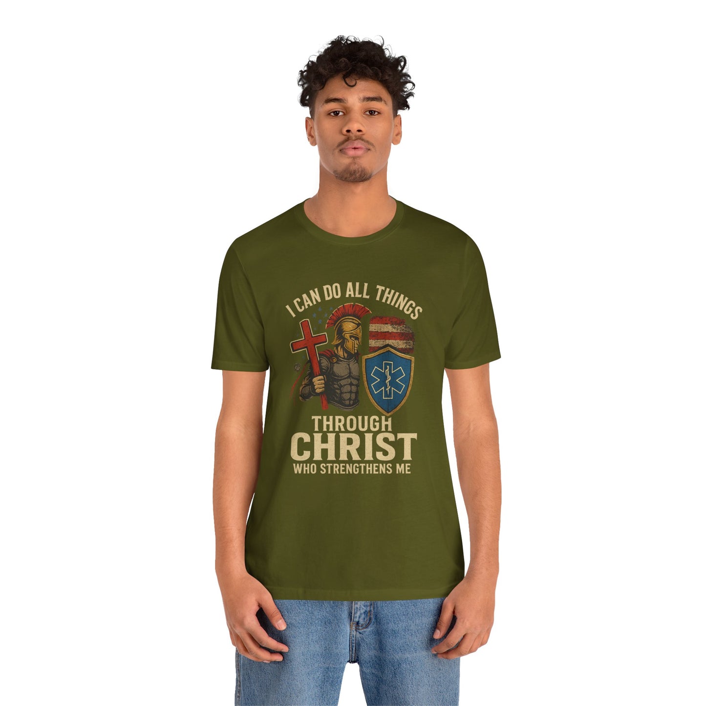 Medical Personnel Tee — "I Can Do All Things Through Christ"