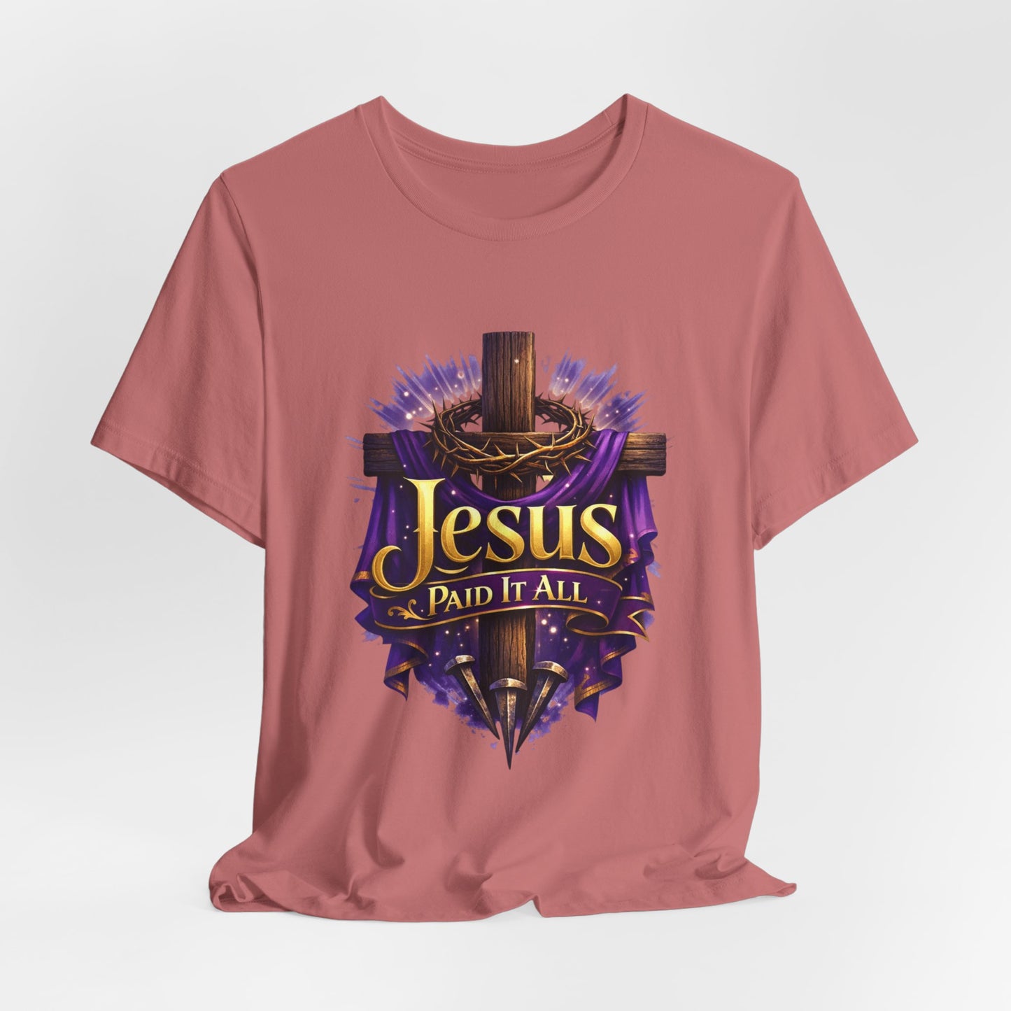 Jesus Paid It All Christian Cross Tee