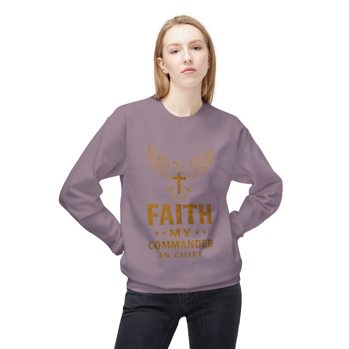 Sweatshirt - Military Christians: 'Faith is my Commander in Chief'