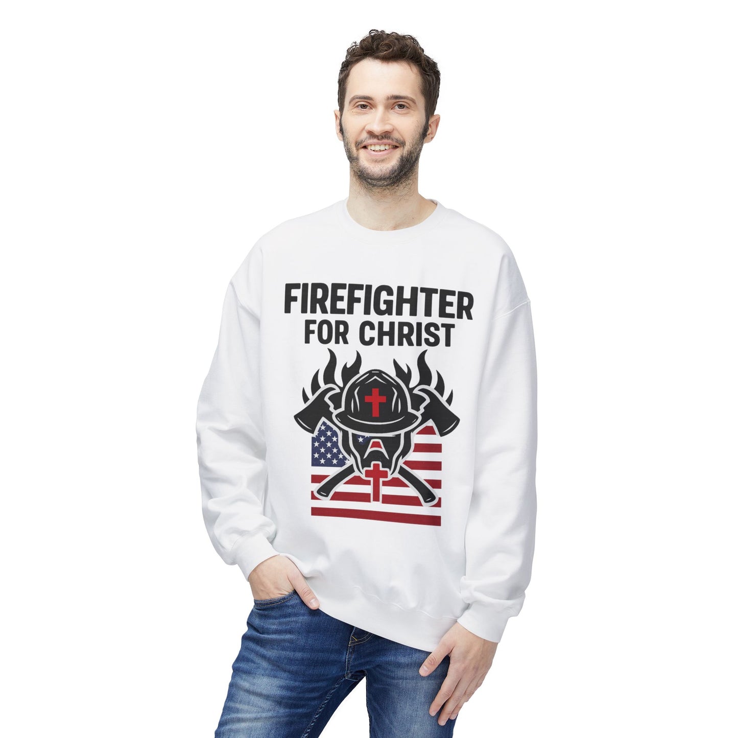 Sweatshirt FIREFIGHTER FOR CHRIST