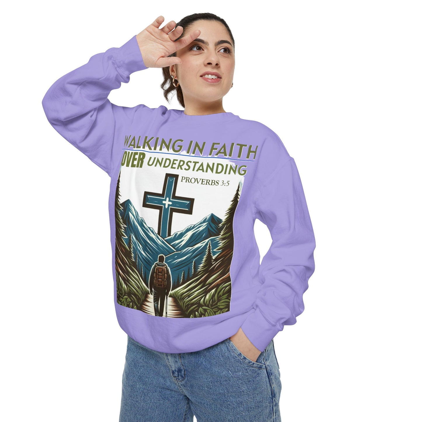 Faithful Unisex Sweatshirt - Bible Verse Proverbs 3:5