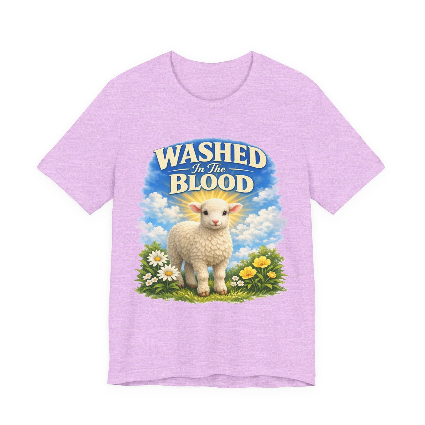 Washed in the Blood Lamb T-Shirt — Christian Easter Religious Tee