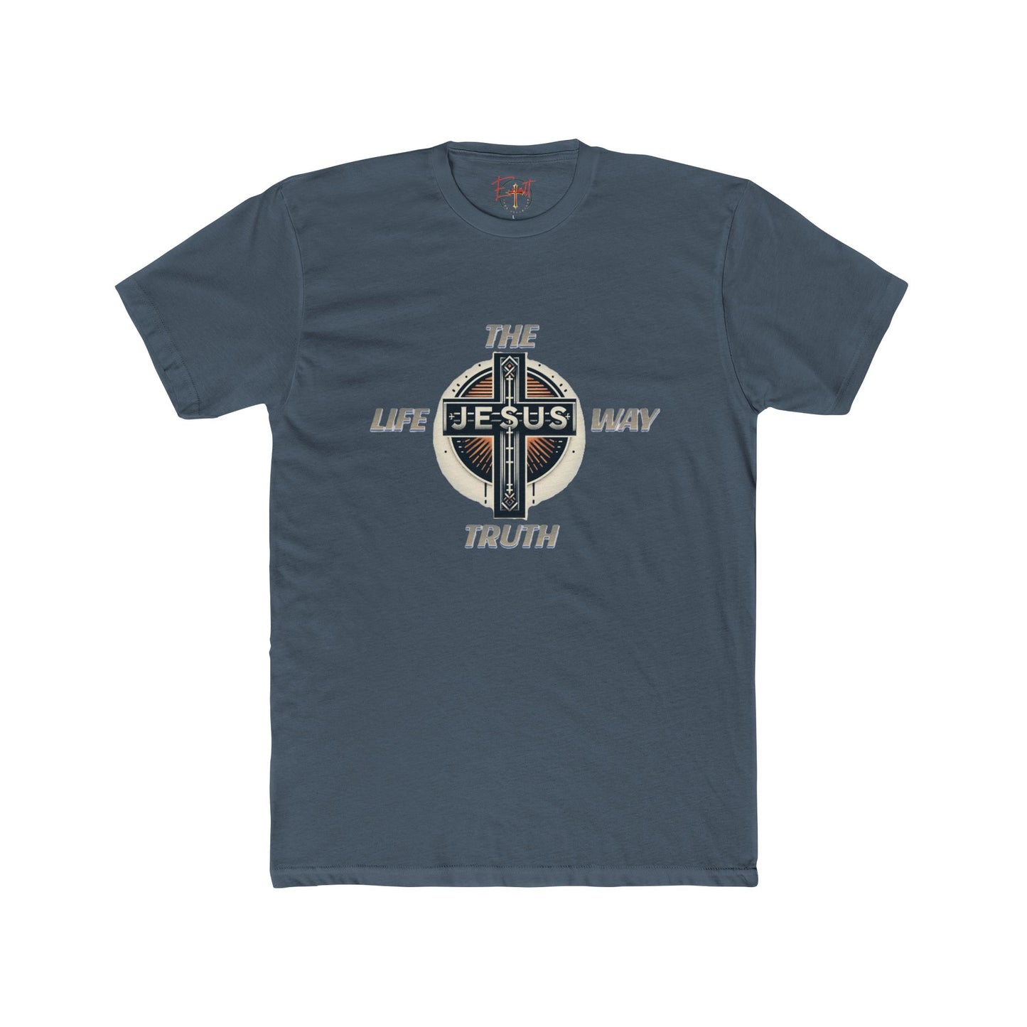 Unisex Cotton Crew Tee "THE WAY TRUTH LIFE"