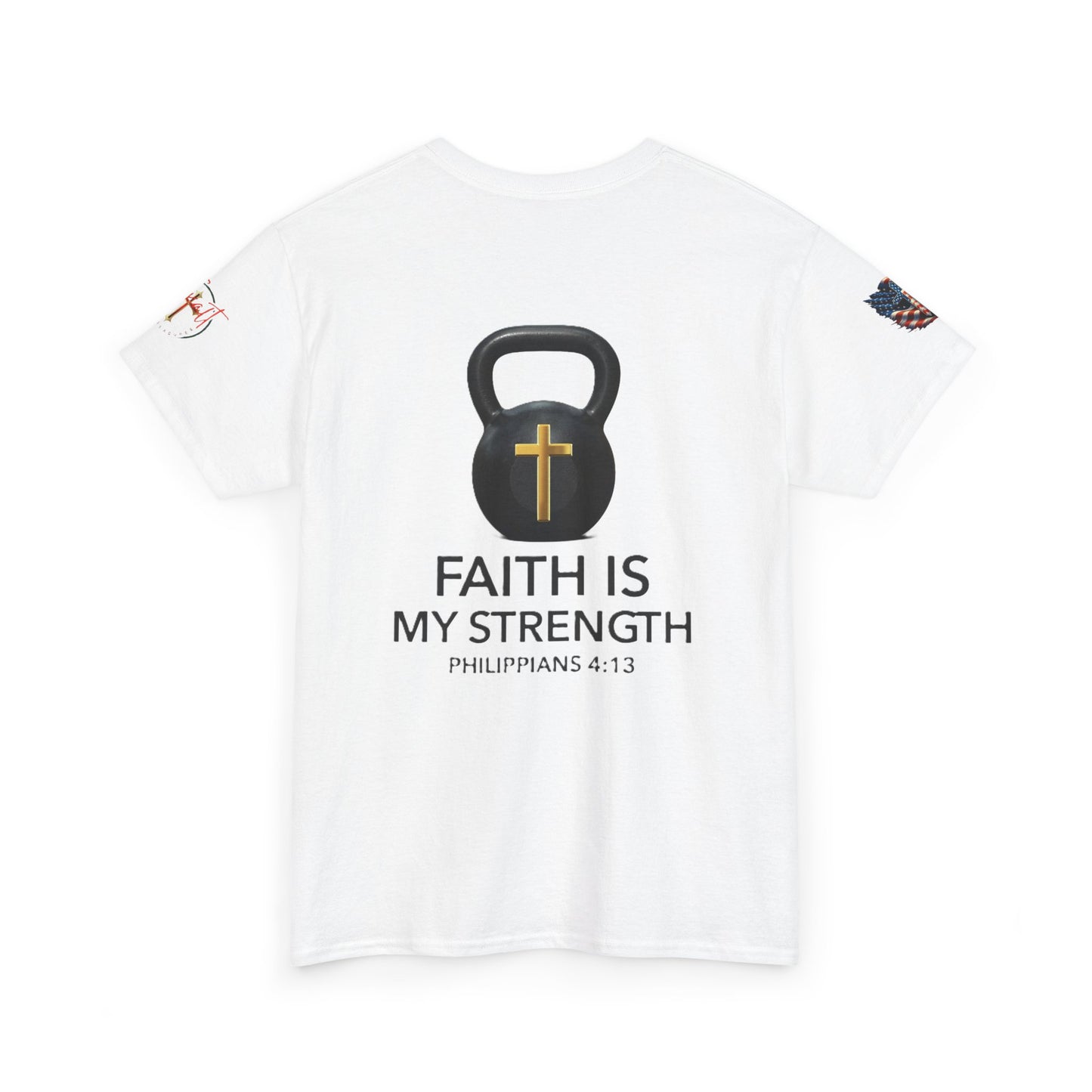 Copy of Christian Tee - Philippians 4:13 'Faith Is My Strength'