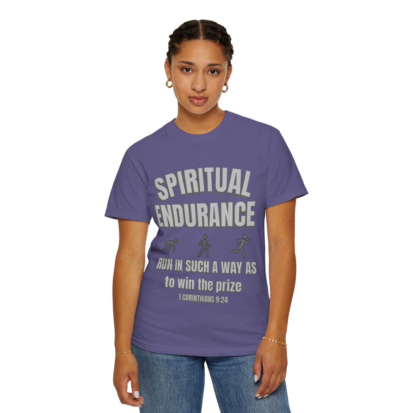 Copy of Christian Verse 1 Corinthians 9:24 Garment-Dyed T-shirt