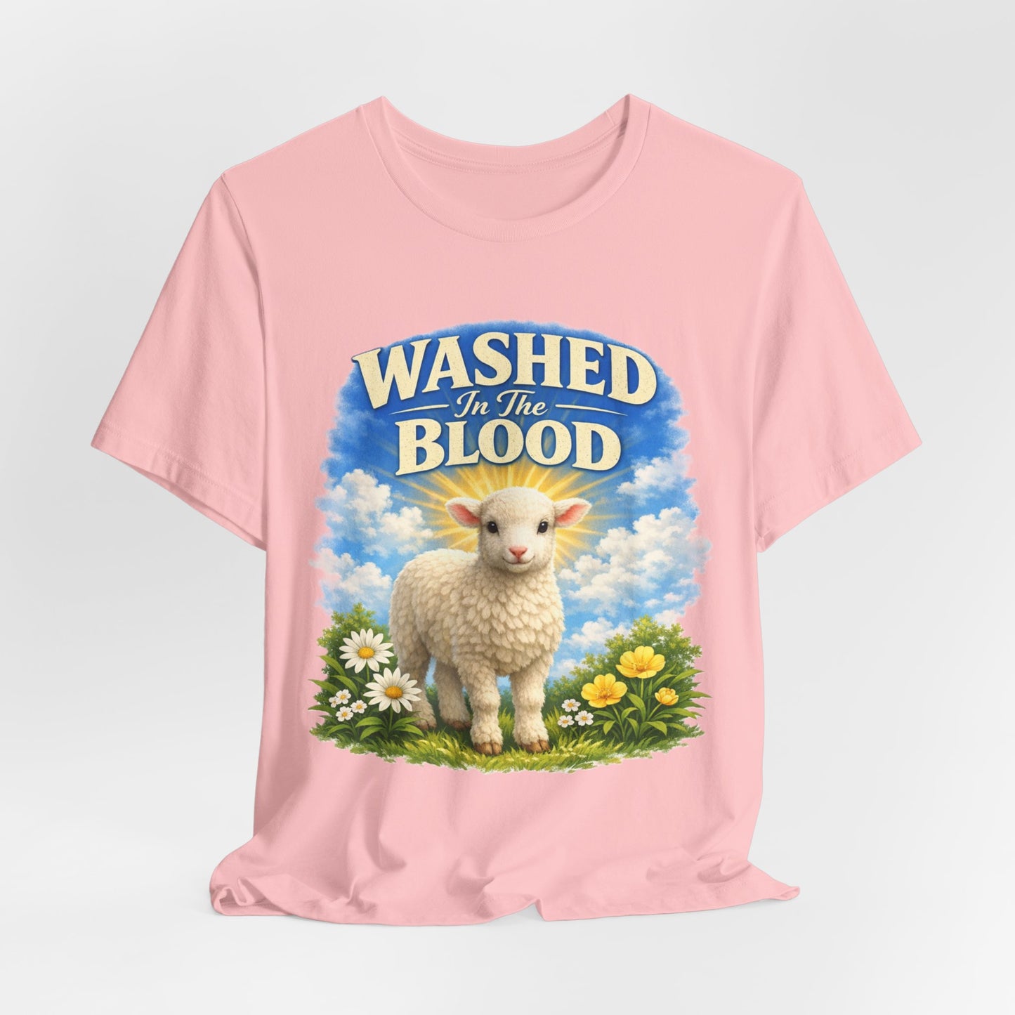 Washed in the Blood Lamb T-Shirt — Christian Easter Religious Tee