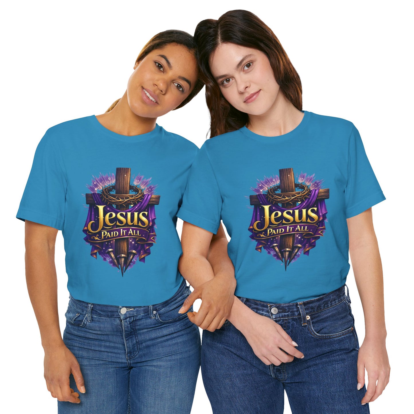 Jesus Paid It All Christian Cross Tee