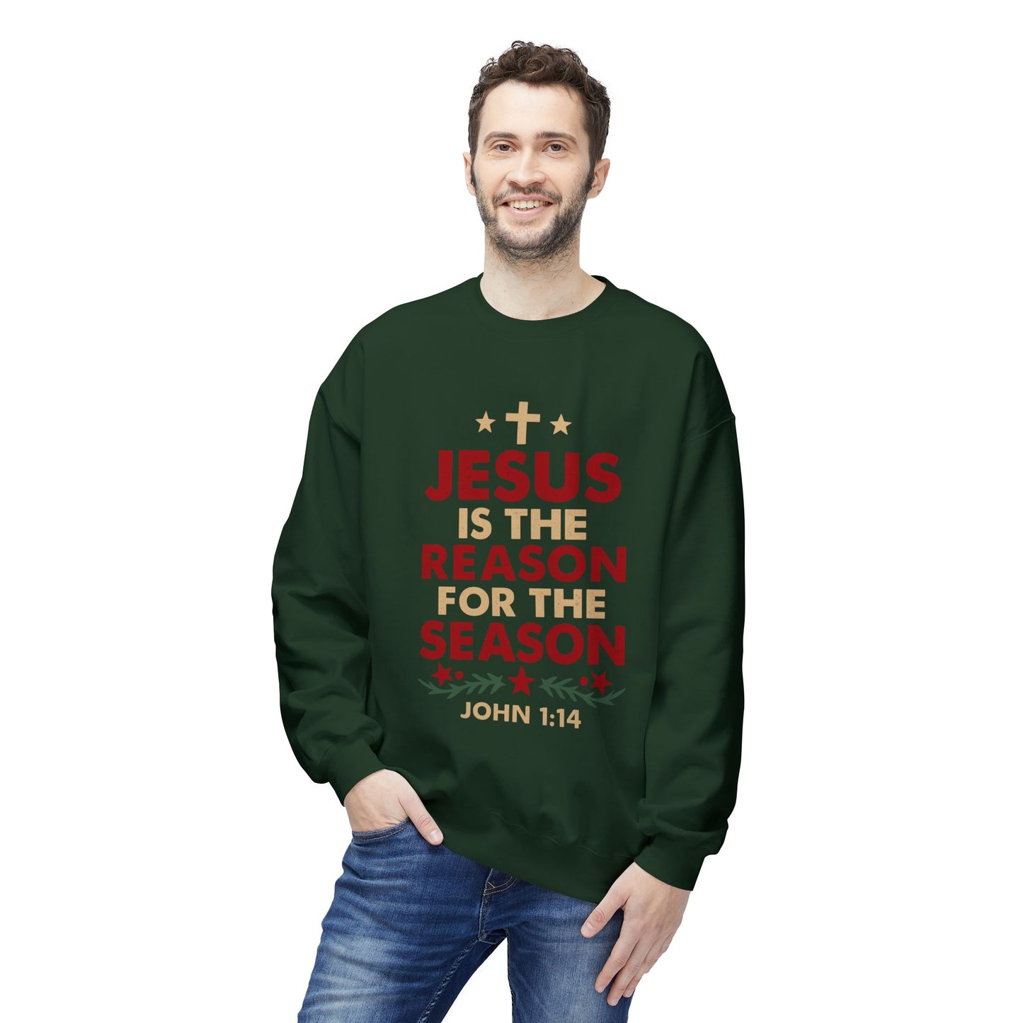 Jesus Is the Reason for the Season Crewneck Sweatshirt