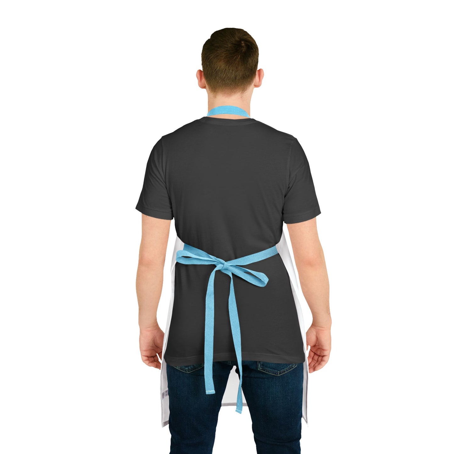 Apron, 5-Color Straps (AOP) Bible Verse Isaiah 40:29-31 'He gives Strength to the Weary'