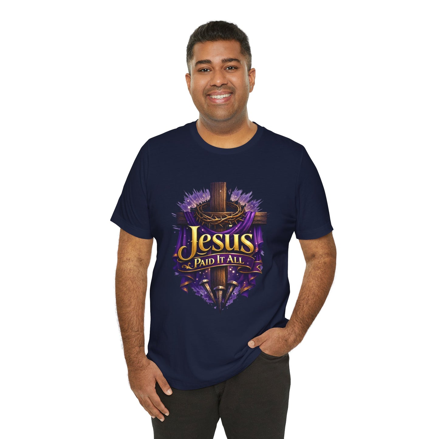 Jesus Paid It All Christian Cross Tee