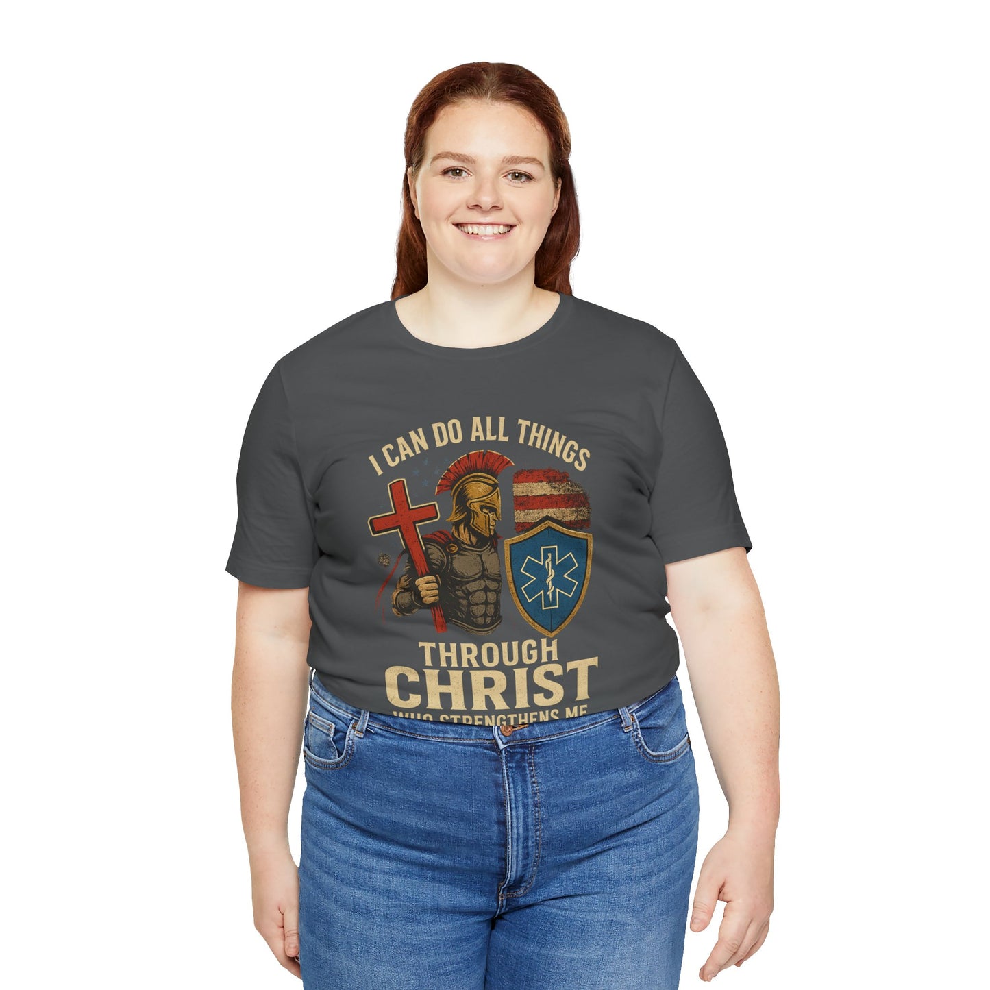 Medical Personnel Tee — "I Can Do All Things Through Christ"