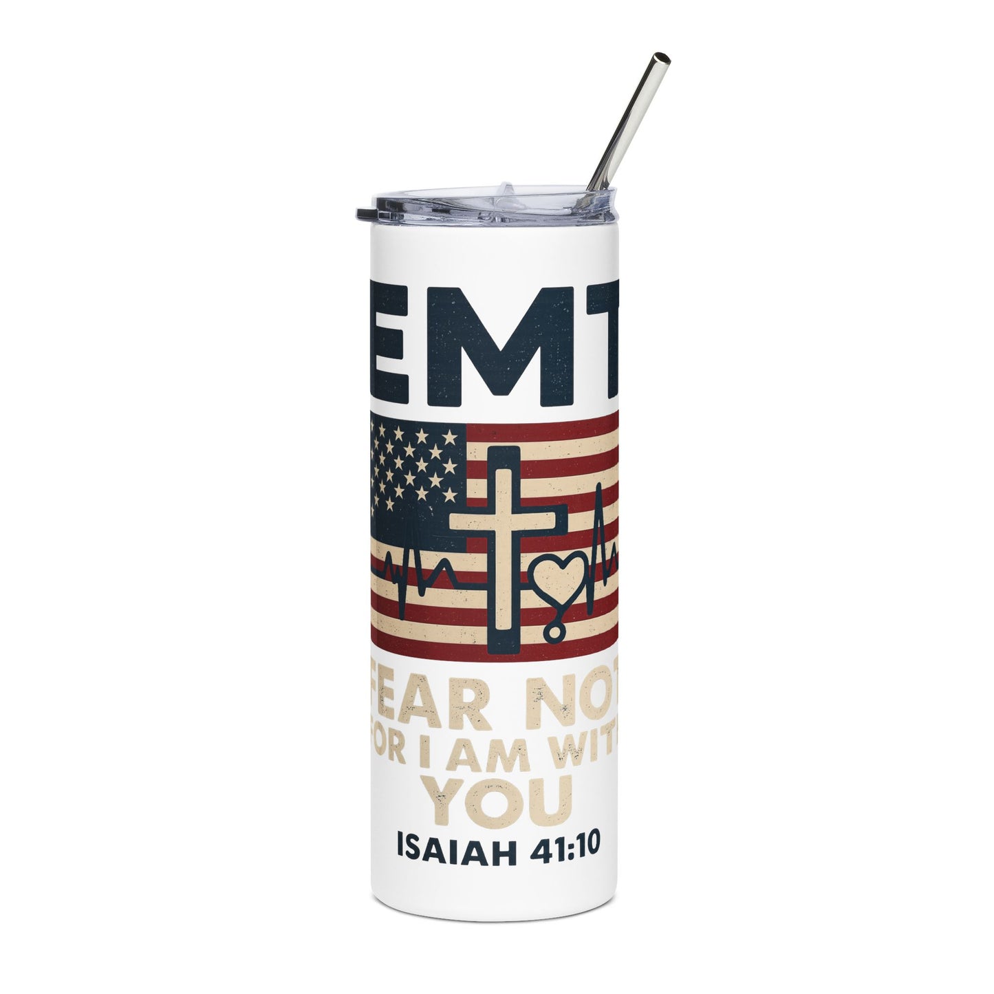 Isaiah 41:10 "Fear Not, For I Am With You" 20oz Stainless Steel Tumbler