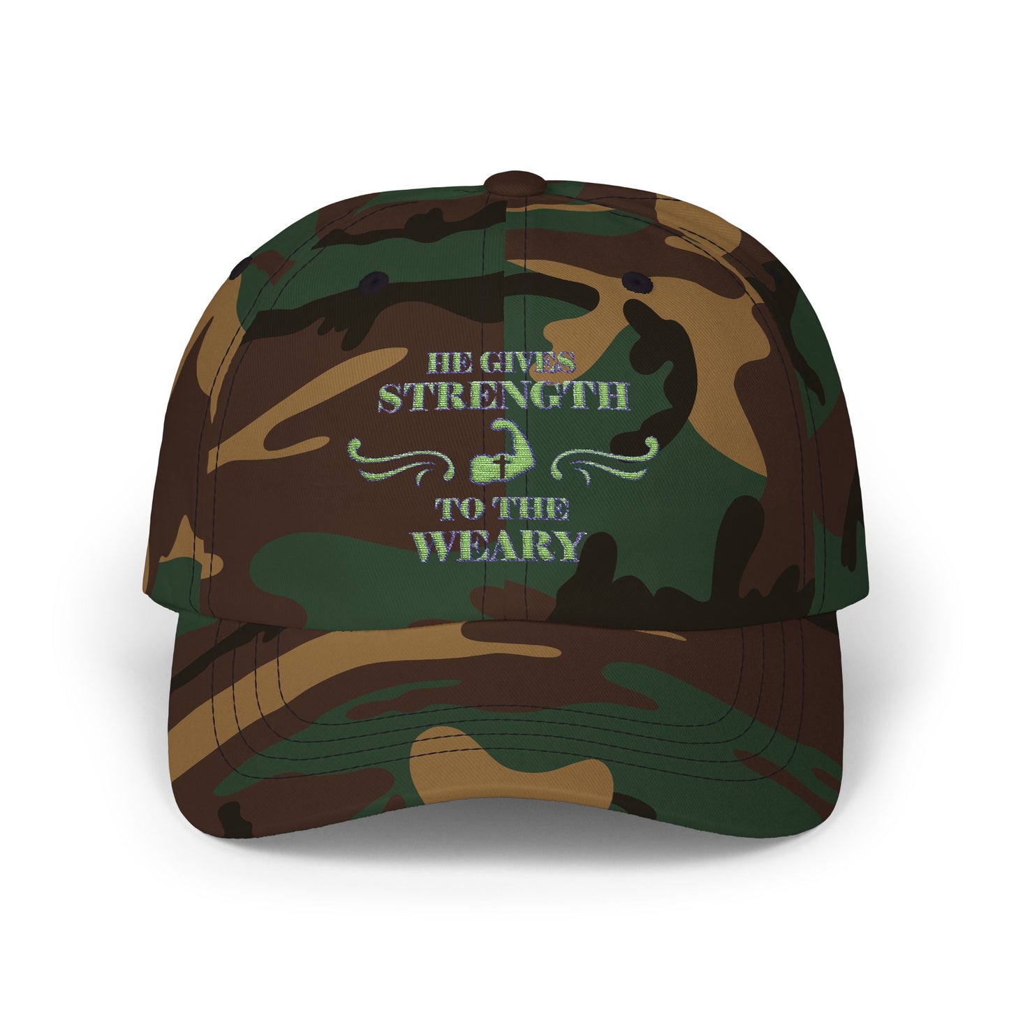 Cap - Bible Verse 'He gives strength to the Weary' Isaiah 40:29-31