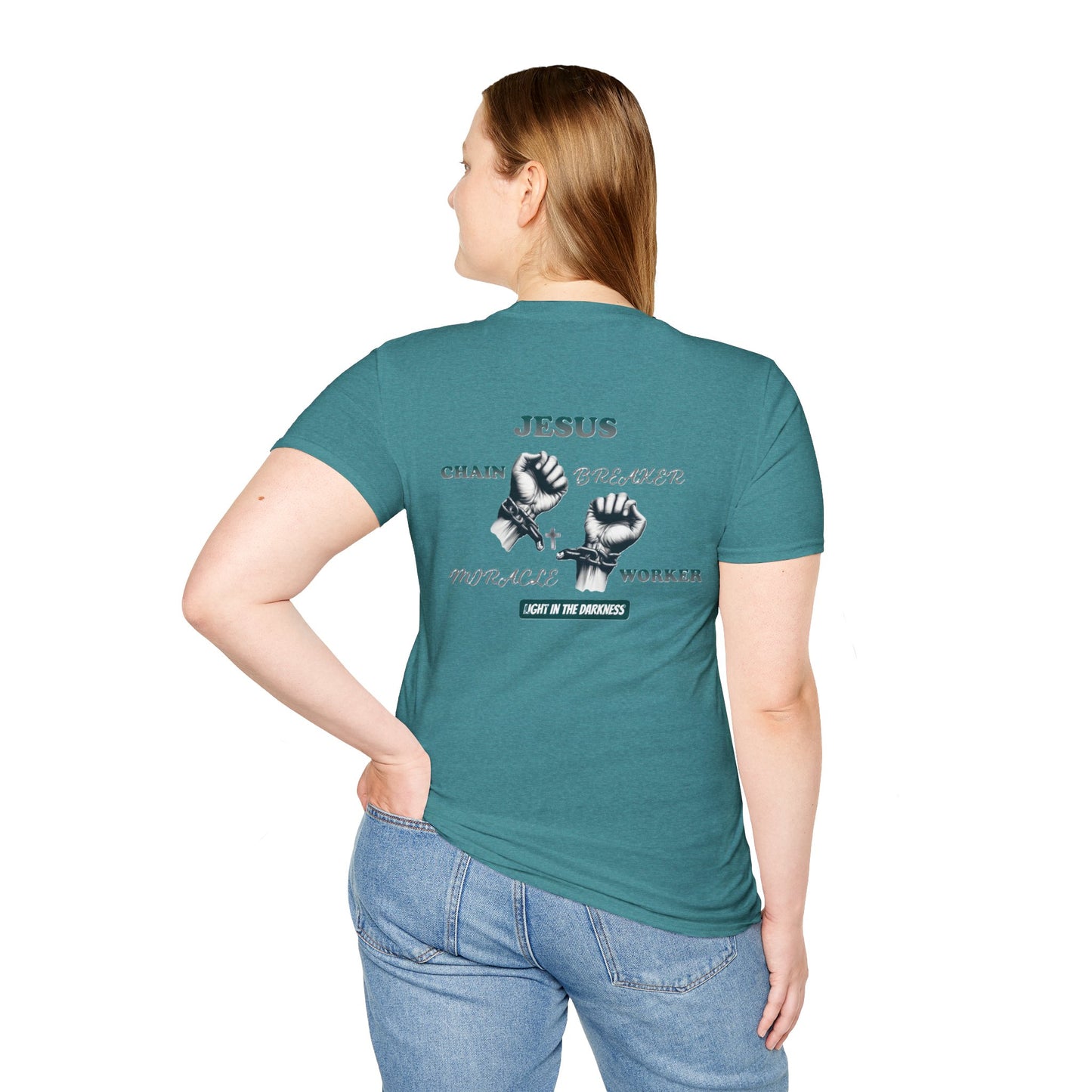 Christian Unisex Tee - Jesus Chain Breaker Design