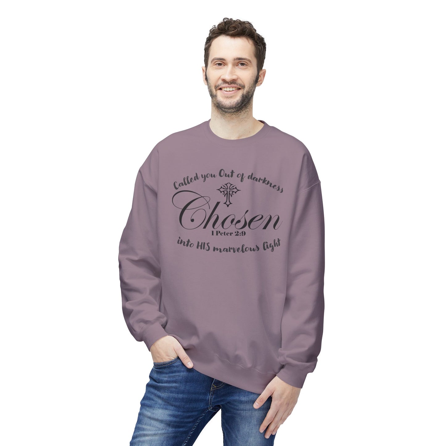 Christian Sweatshirt 1 Peter 2:9 Verse