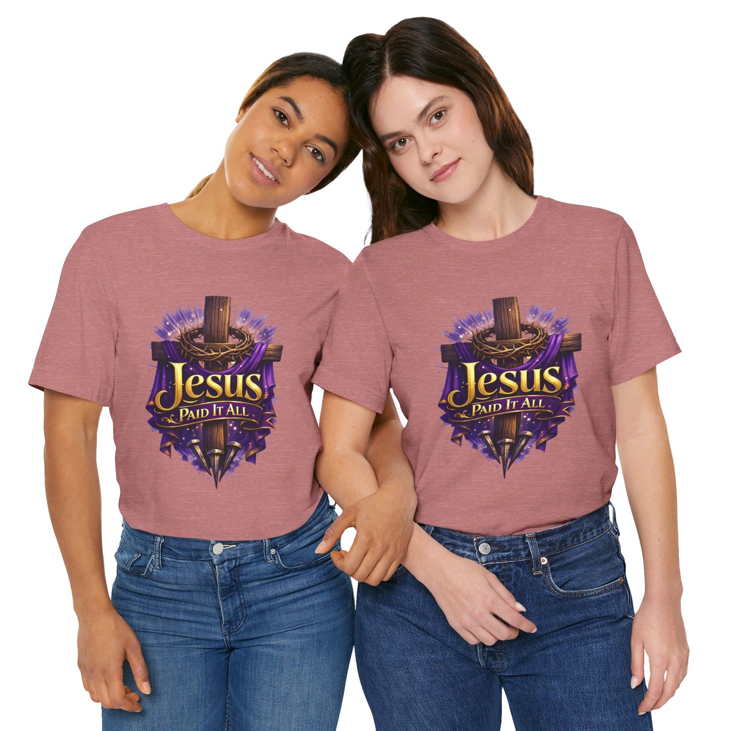 Jesus Paid It All Christian Cross Tee