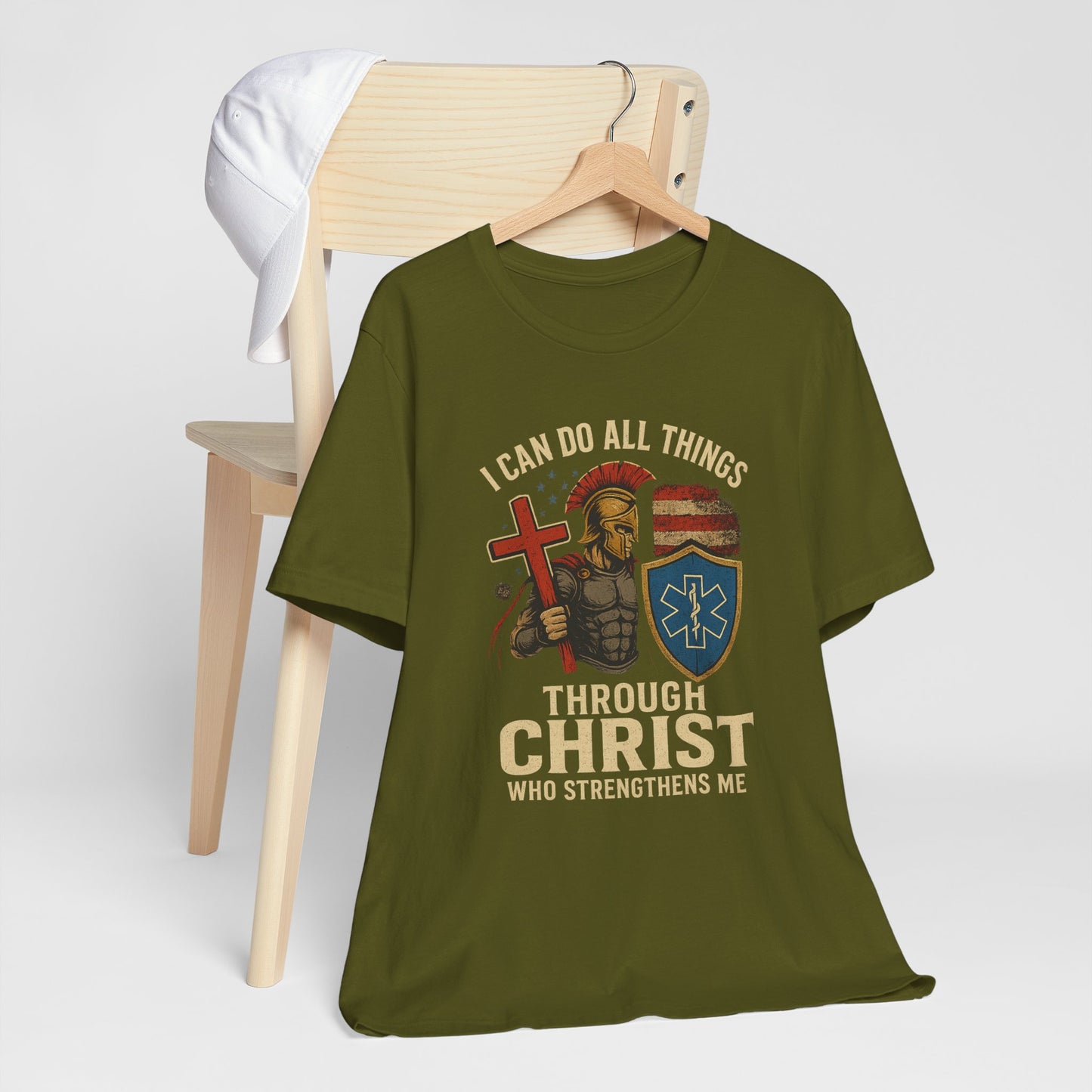 Medical Personnel Tee — "I Can Do All Things Through Christ"