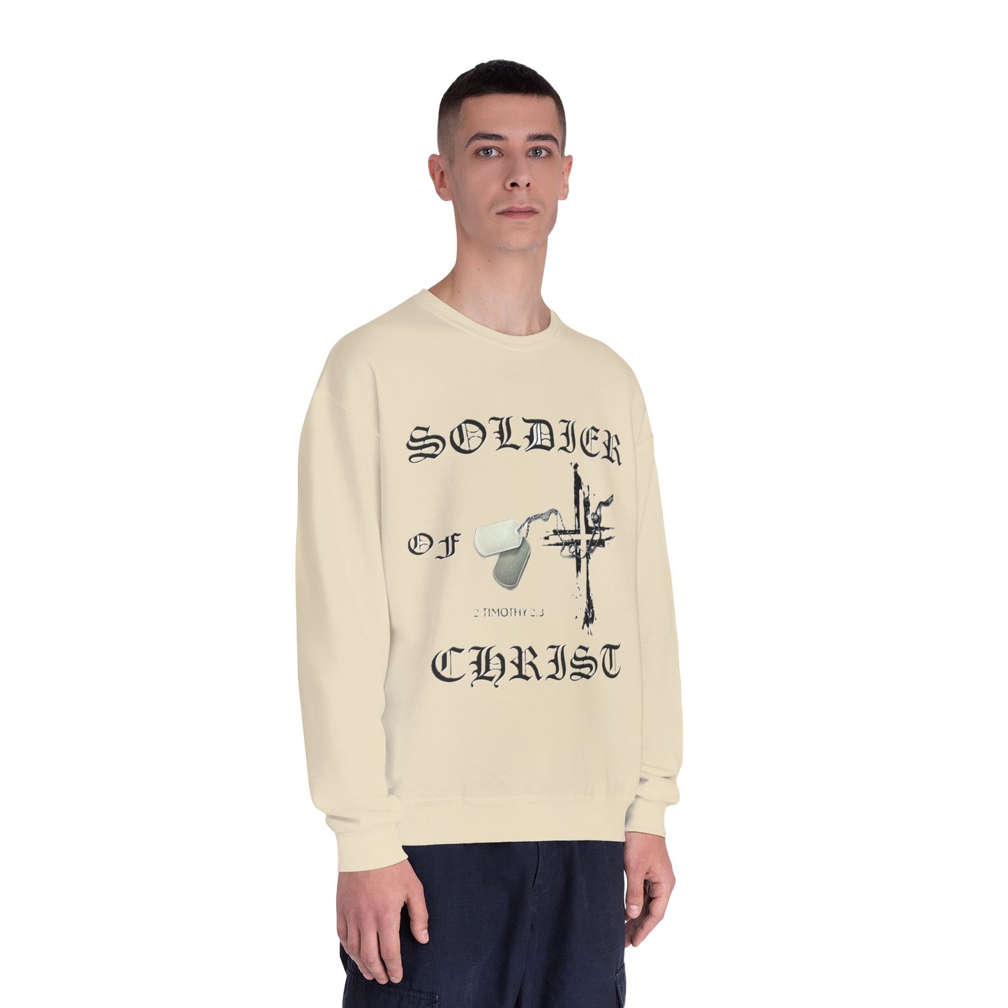 Christian Military Sweatshirt: Soldier of Christ Unisex NuBlend® Crewneck