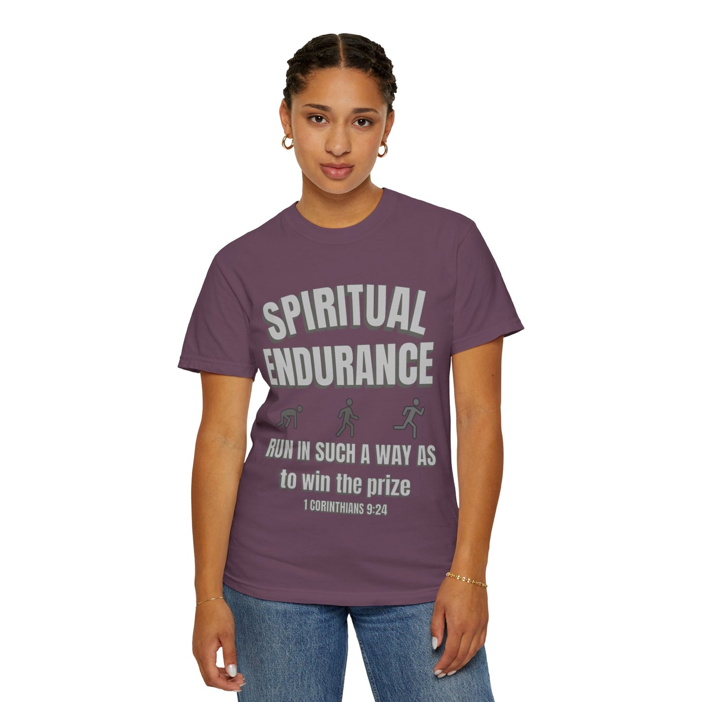 Copy of Christian Verse 1 Corinthians 9:24 Garment-Dyed T-shirt