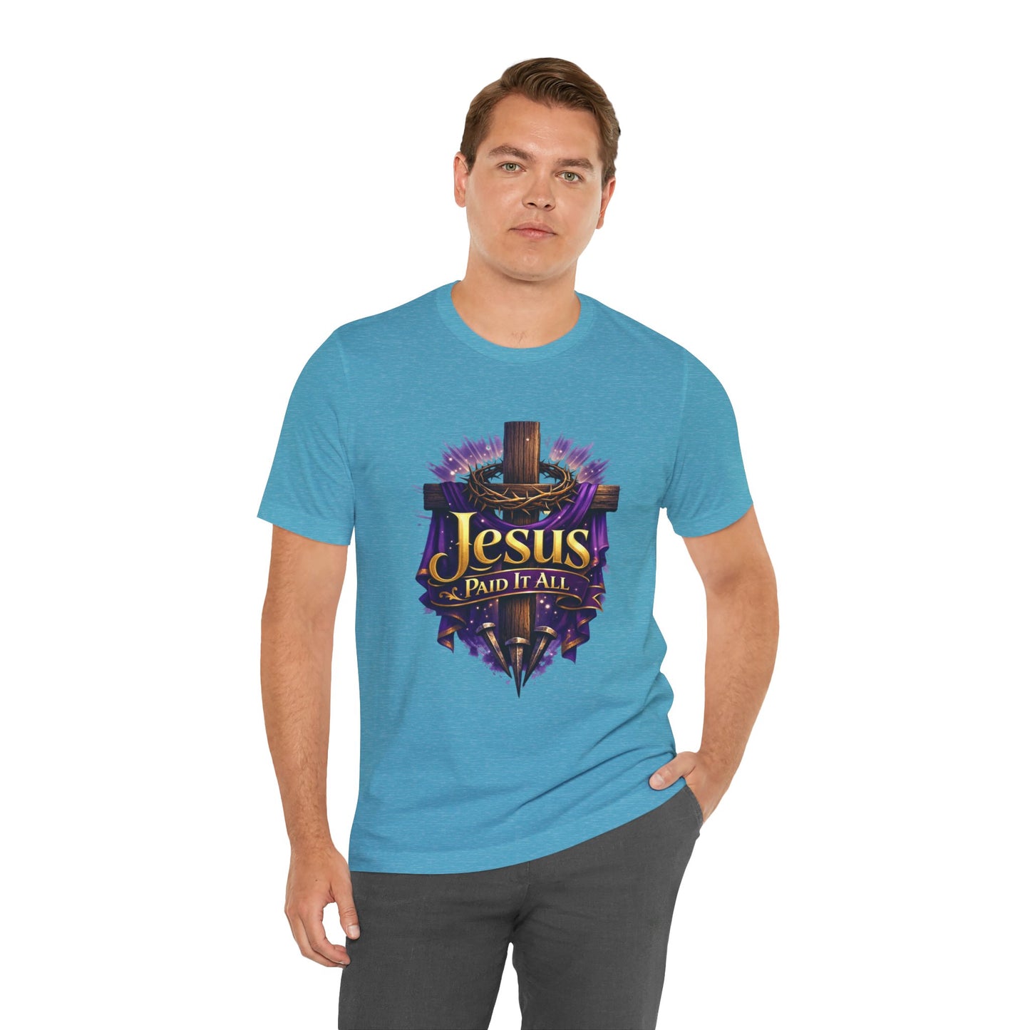 Jesus Paid It All Christian Cross Tee