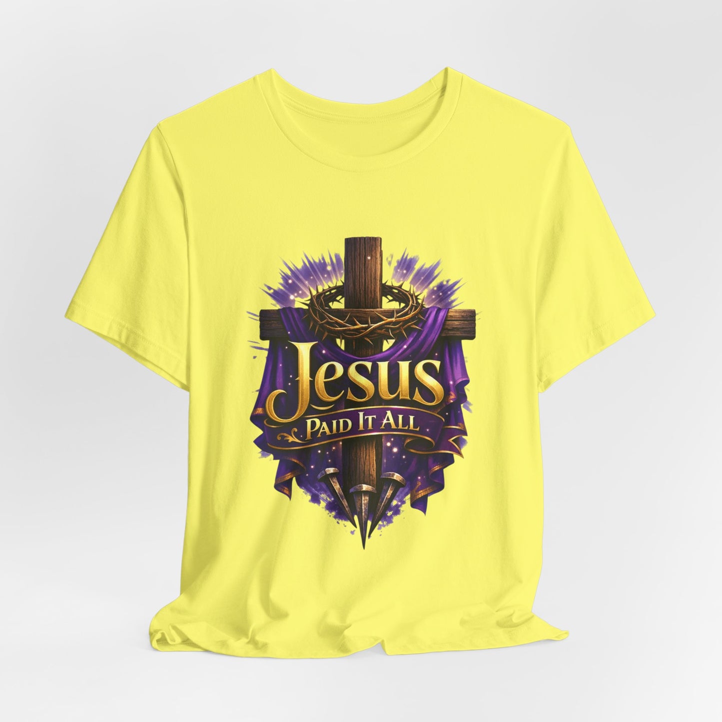 Jesus Paid It All Christian Cross Tee