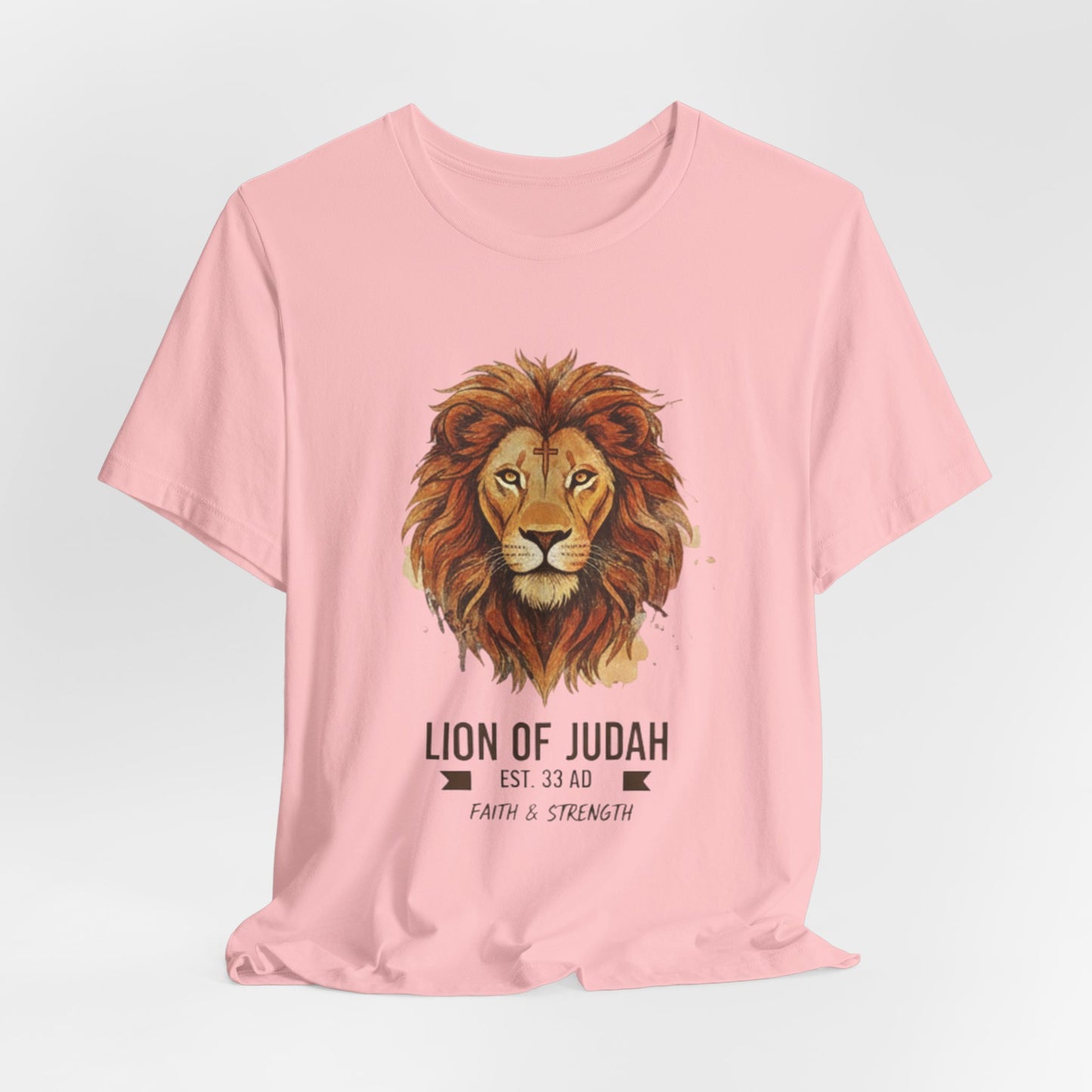 Lion of Judah T-Shirt — Faith & Strength Christian Tee