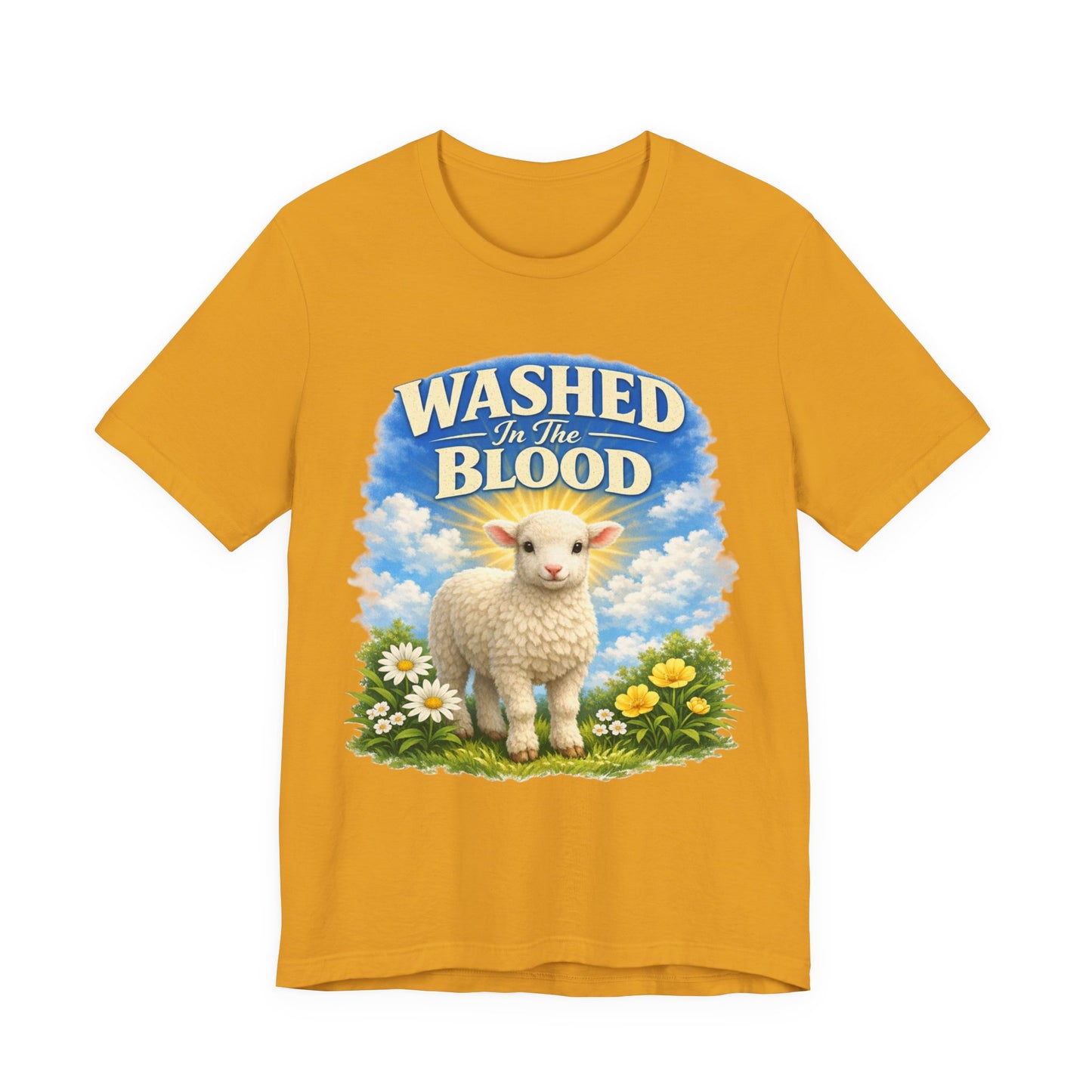 Washed in the Blood Lamb T-Shirt — Christian Easter Religious Tee