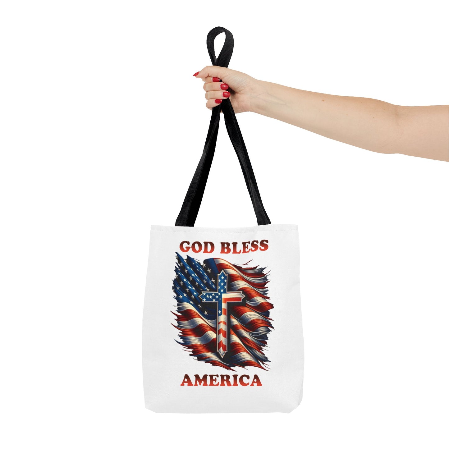 Tote Bag (AOP) "GOD BLESS AMERICA"