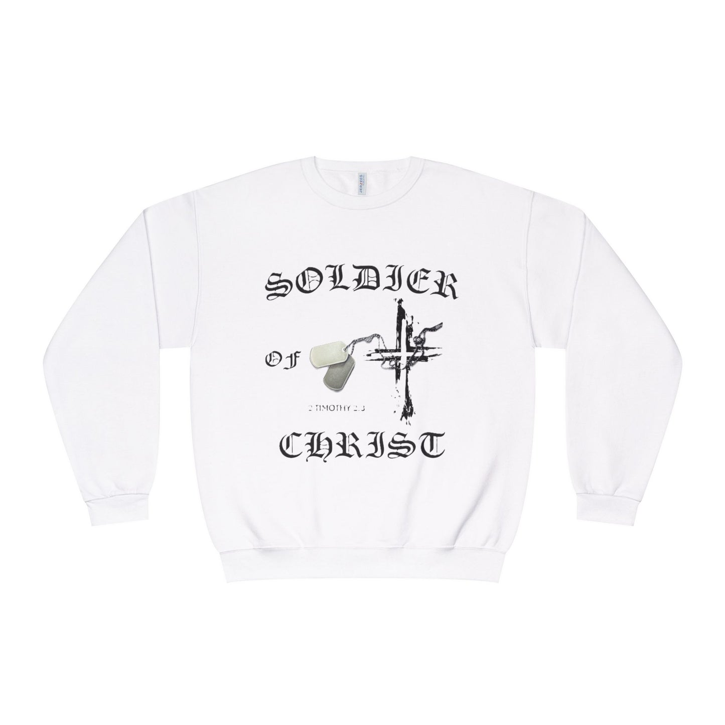 Christian Military Sweatshirt: Soldier of Christ Unisex NuBlend® Crewneck